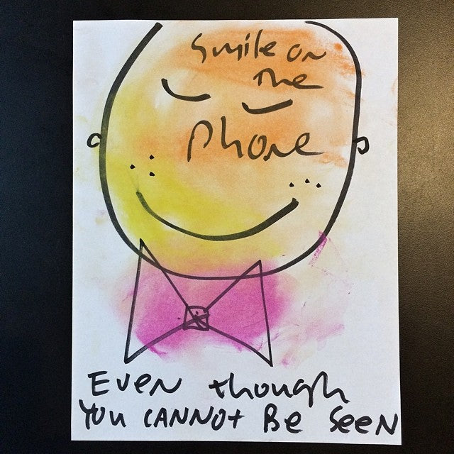 Smile on the phone